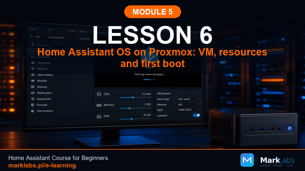 Home Assistant OS on Proxmox: Creating the VM and First Boot