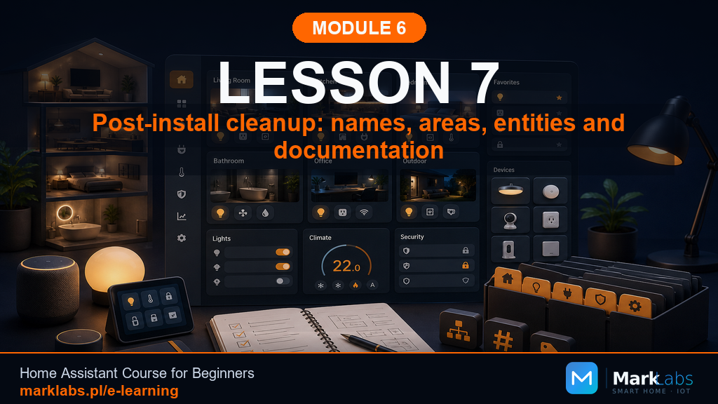 Cleaning Up After Installation: Names, Areas, Entities, and Documentation