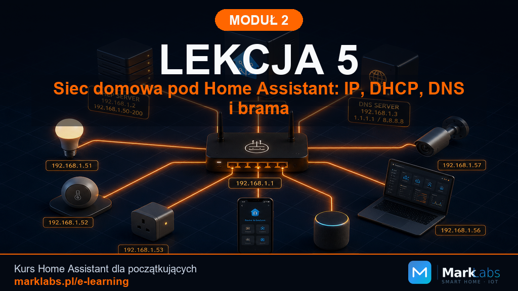 Sieć domowa pod Home Assistant: IP, DHCP, DNS i brama