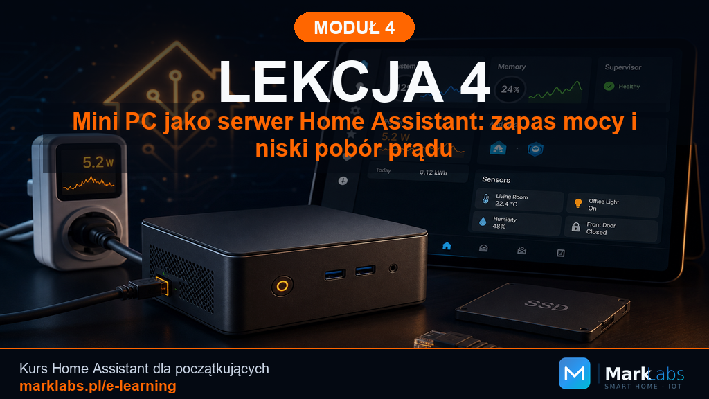 Mini PC jako serwer Home Assistant: zapas mocy i niski pobór prądu