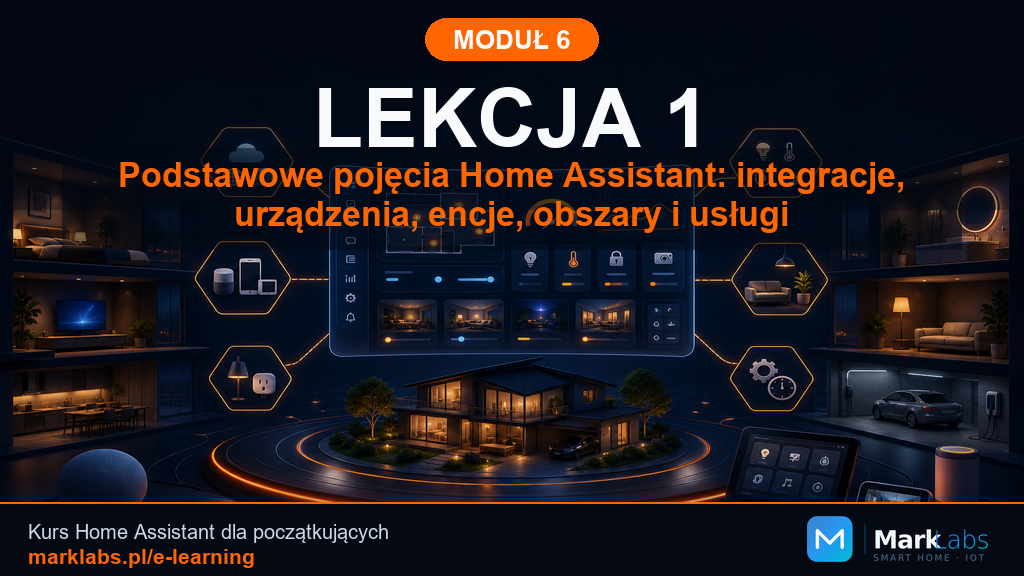 Podstawowe pojęcia Home Assistant: integracje, urządzenia, encje, obszary i usługi