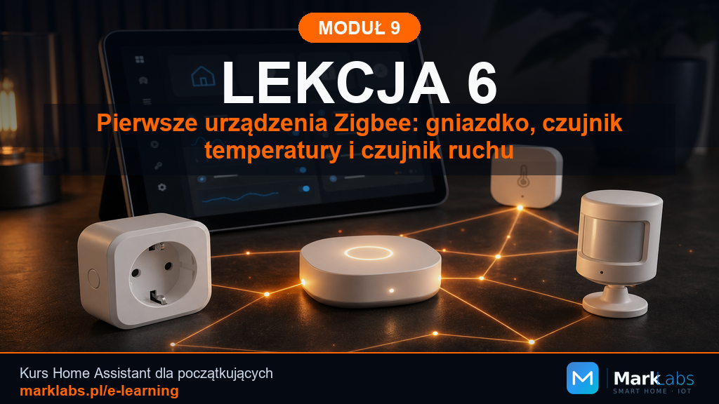 Pierwsze urządzenia Zigbee: gniazdko, czujnik temperatury i czujnik ruchu