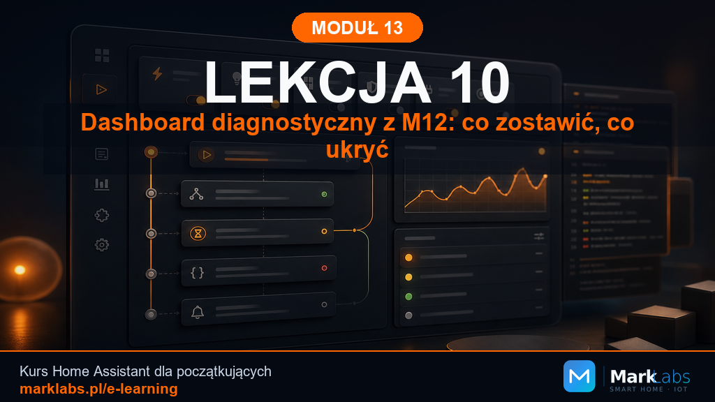 Dashboard diagnostyczny z M12: co zostawić, co ukryć
