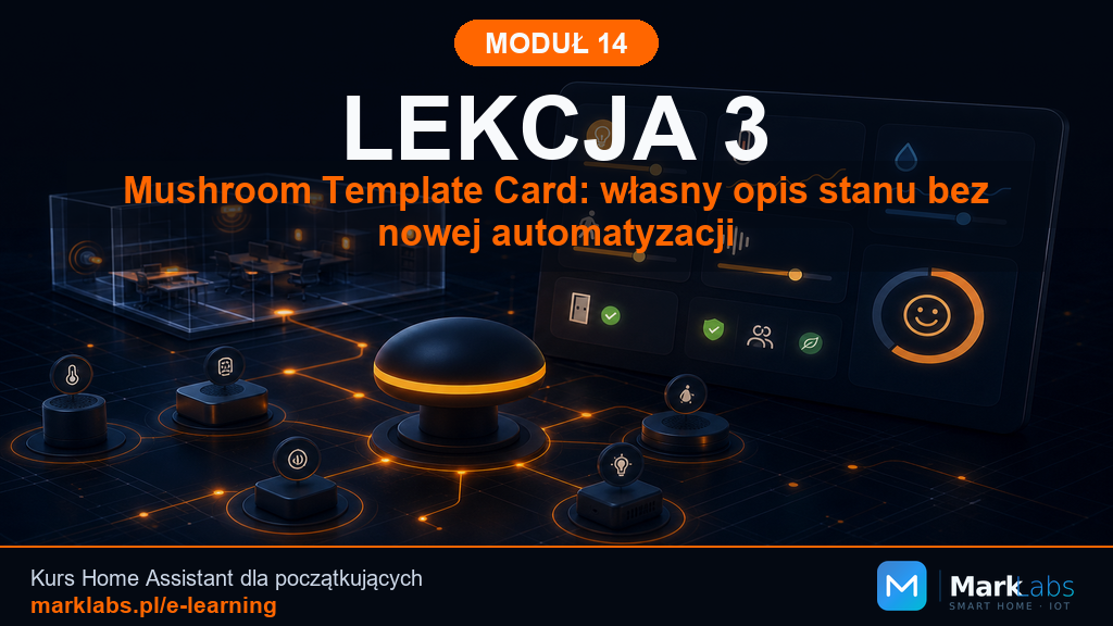 Mushroom Template Card: własny opis stanu bez nowej automatyzacji
