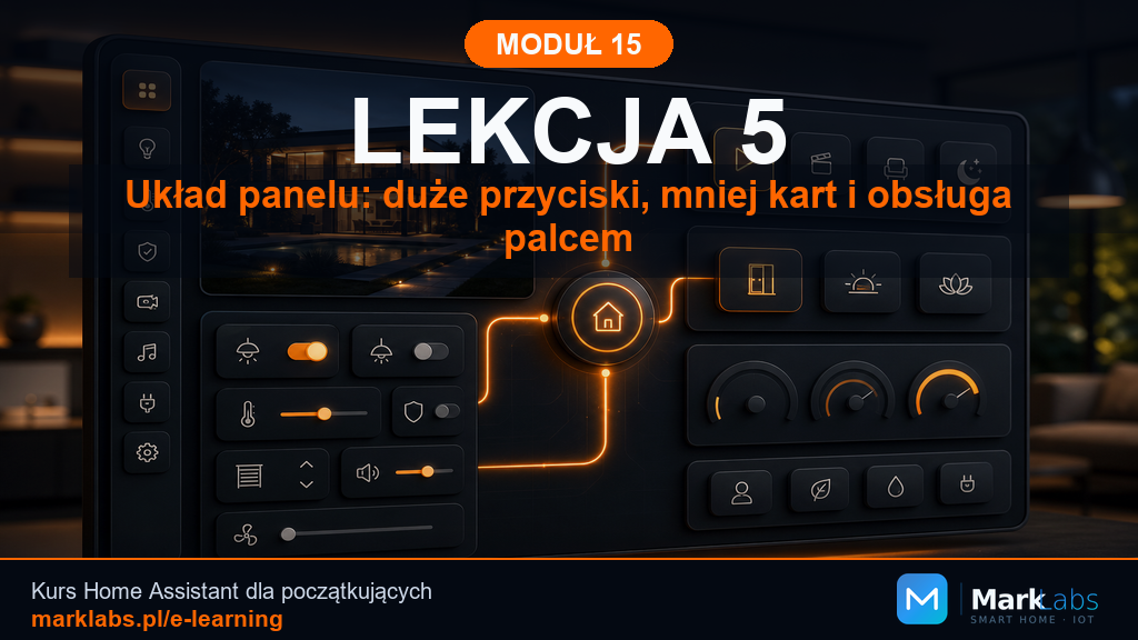 Układ panelu: duże przyciski, mniej kart i obsługa palcem