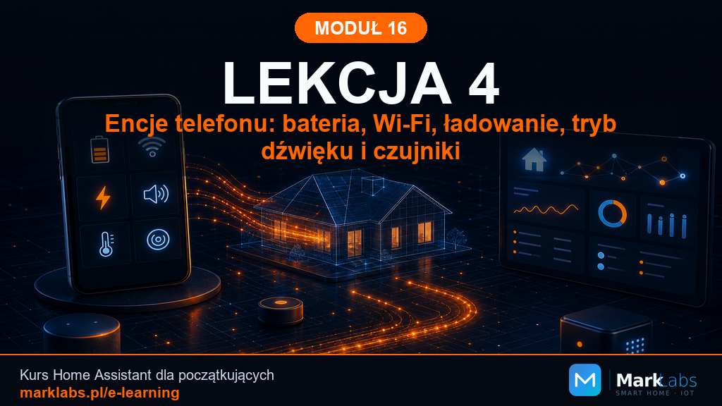 Encje telefonu: bateria, Wi-Fi, ładowanie, tryb dźwięku i czujniki