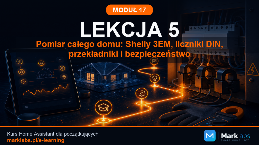 Pomiar całego domu: Shelly 3EM, liczniki DIN, przekładniki i bezpieczeństwo