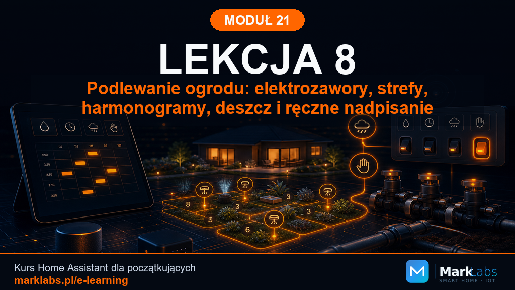Podlewanie ogrodu: elektrozawory, strefy, harmonogramy, deszcz i ręczne nadpisanie