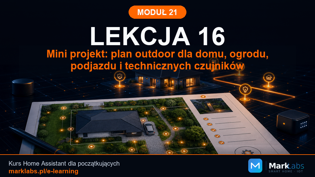 Mini projekt: plan outdoor dla domu, ogrodu, podjazdu i technicznych czujników