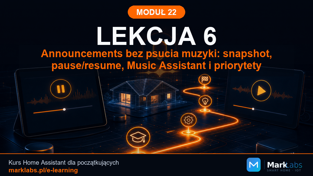 Announcements bez psucia muzyki: snapshot, pause/resume, Music Assistant i priorytety