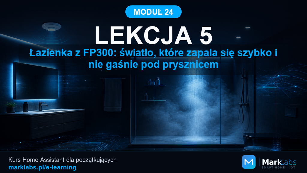 Łazienka z FP300: światło, które zapala się szybko i nie gaśnie pod prysznicem