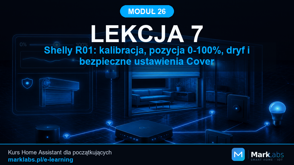 Shelly R01: kalibracja, pozycja 0-100%, dryf i bezpieczne ustawienia Cover