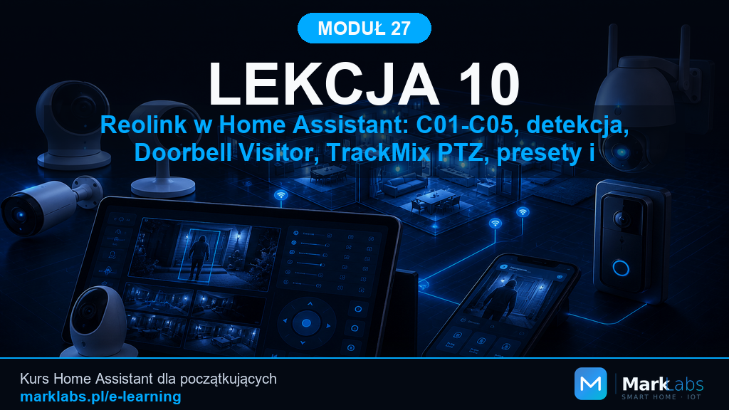 Reolink w Home Assistant: C01-C05, detekcja, Doorbell Visitor, TrackMix PTZ, presety i diagnostyka