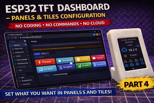 ESP32 TFT Dashboard — How to Configure Panels and Tiles