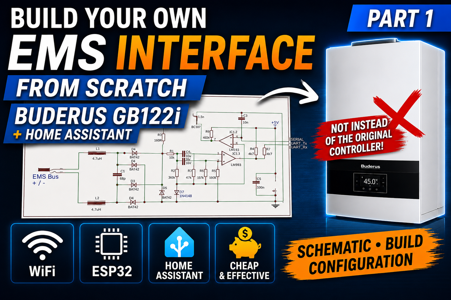 EMS-ESP Buderus GB122i — DIY EMS Interface Build for Home Assistant ...