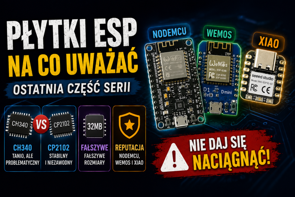 Klony i podróbki płytek ESP: jak nie dać się nabić w butelkę