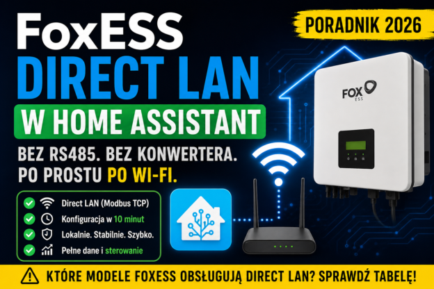 FoxESS H3 Smart, H1 G2 WL i P3: jak podłączyć do Home Assistant bez konwertera RS485