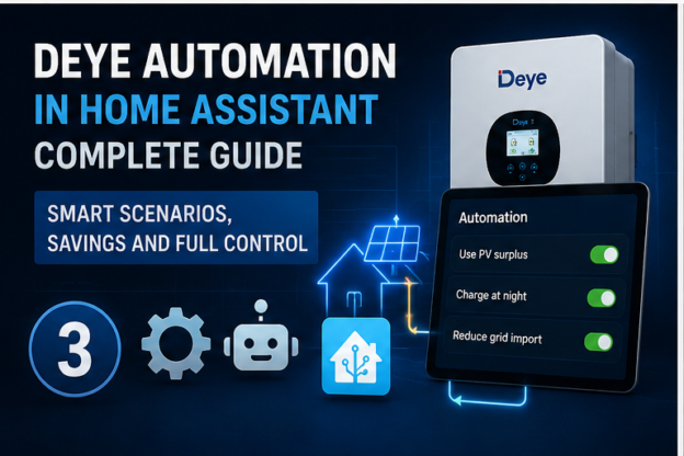 Deye + Home Assistant Automations: Battery, TOU, Tariffs & PV Forecast
