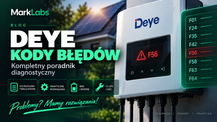 Deye kody błędów – F01–F64, BMS, bateria i rozwiązania
