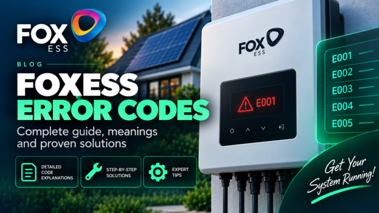 FoxESS Error Codes – Inverter, BMS, Battery & Troubleshooting