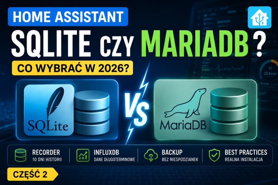 SQLite czy MariaDB w Home Assistant? Co wybrać w 2026
