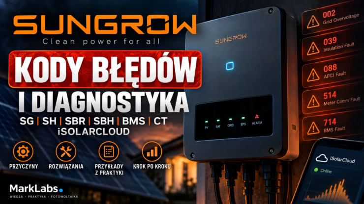 Sungrow kody błędów – SG, SH, SBR, SBH i diagnostyka