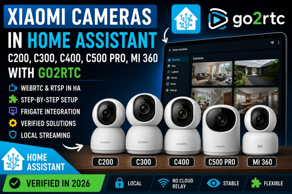 Xiaomi Cameras in Home Assistant 2026: C200, C300, C400 & go2rtc 2026